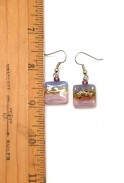 Small Square Glass Earrings